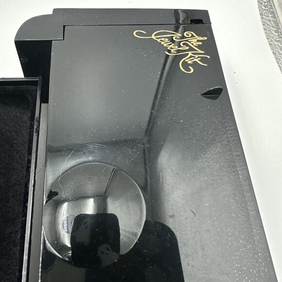 VTG Black1980s The Jewel Kit Expandable Fold Out Jewelry Box Mid Century Modern - Picture 8 of 9